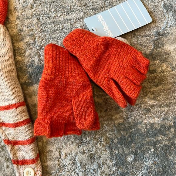JoJo Maman Bebe Fox Hat & Mittens Set 0-12 Months NWT - Picture 6 of 11